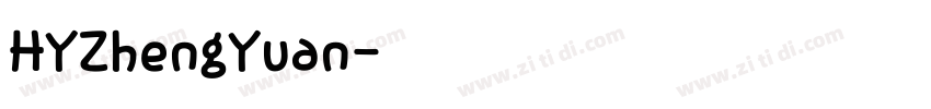 HYZhengYuan字体转换