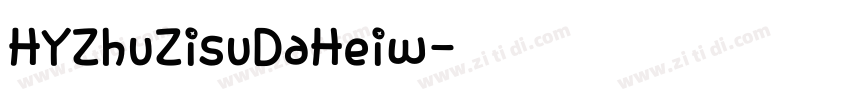 HYZhuZisuDaHeiw字体转换