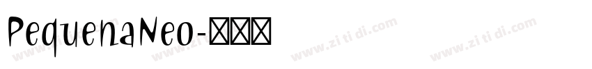 PequenaNeo字体转换