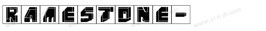 Ramestone字体转换