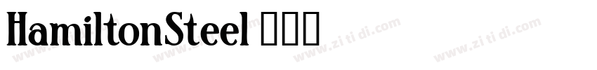 HamiltonSteel字体转换