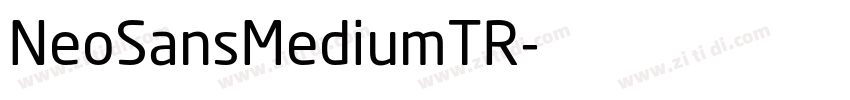 NeoSansMediumTR字体转换