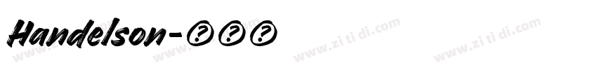Handelson字体转换