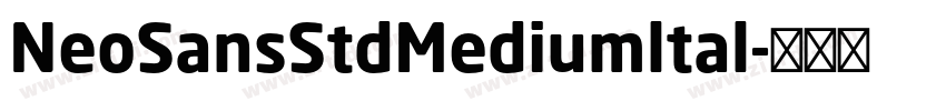 NeoSansStdMediumltal字体转换