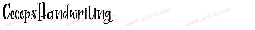 CecepsHandwriting字体转换