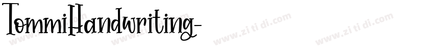 TommiHandwriting字体转换