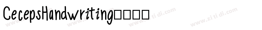 CecepsHandwriting字体转换