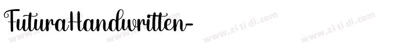 FuturaHandwritten字体转换
