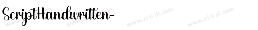 ScriptHandwritten字体转换