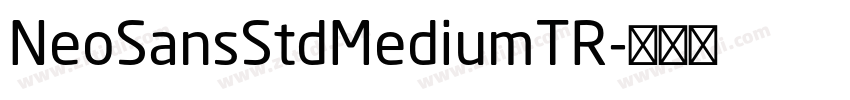 NeoSansStdMediumTR字体转换