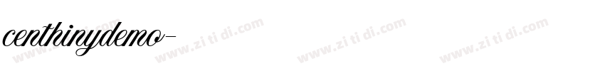 centhinydemo字体转换