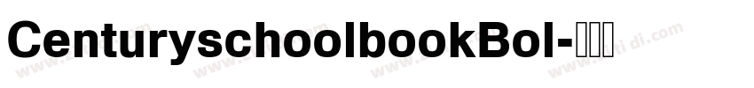 CenturyschoolbookBol字体转换