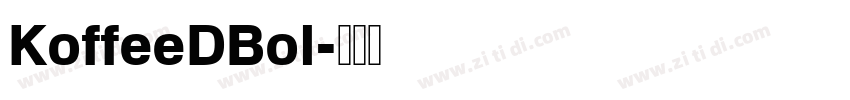 KoffeeDBol字体转换