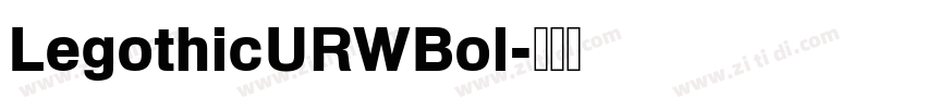 LegothicURWBol字体转换