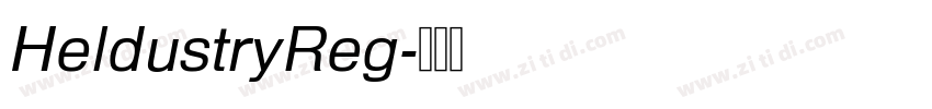 HeldustryReg字体转换