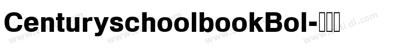 CenturyschoolbookBol字体转换