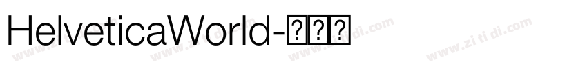 HelveticaWorld字体转换