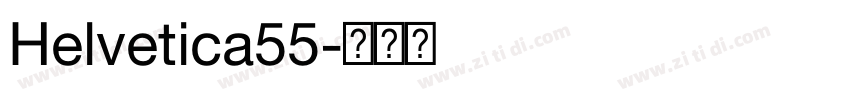 Helvetica55字体转换