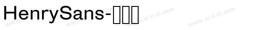 HenrySans字体转换
