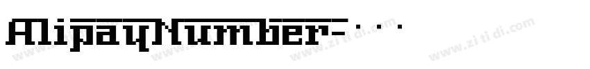 AlipayNumber字体转换