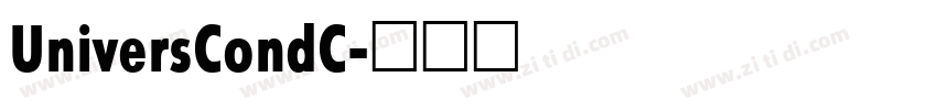 UniversCondC字体转换