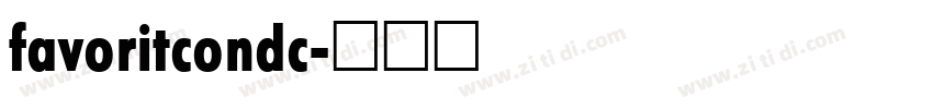 favoritcondc字体转换