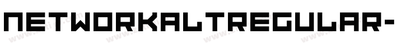NetworkAltRegular字体转换