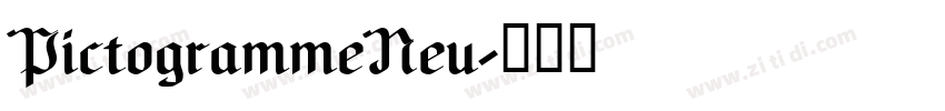 PictogrammeNeu字体转换