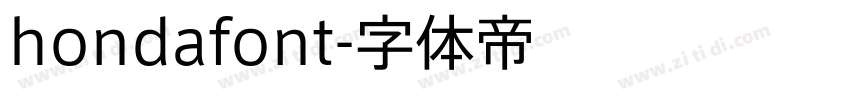 hondafont字体转换