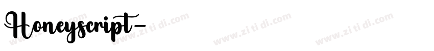 Honeyscript字体转换