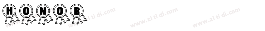 HONOR字体转换