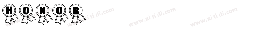 HONOR字体转换