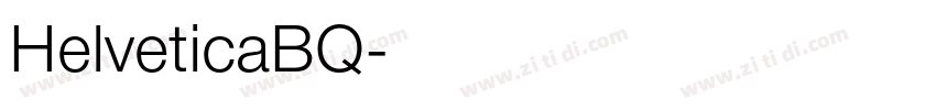 HelveticaBQ字体转换