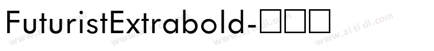 FuturistExtrabold字体转换