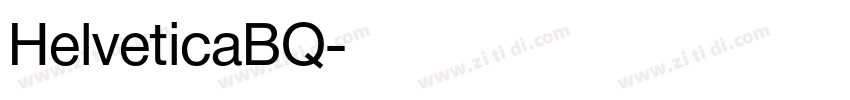 HelveticaBQ字体转换