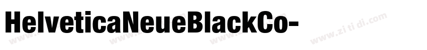 HelveticaNeueBlackCo字体转换