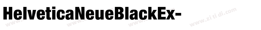 HelveticaNeueBlackEx字体转换