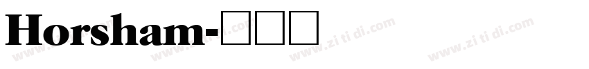 Horsham字体转换