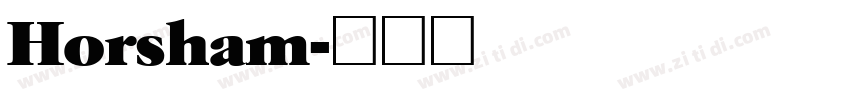 Horsham字体转换