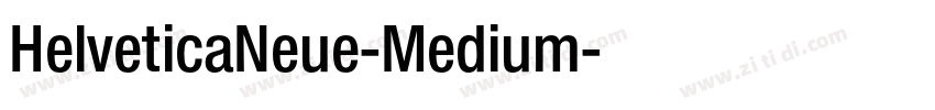 HelveticaNeue-Medium字体转换