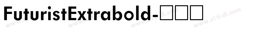 FuturistExtrabold字体转换