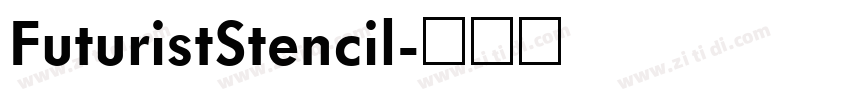 FuturistStencil字体转换