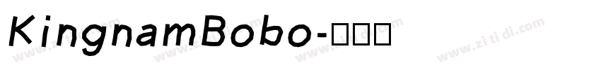 KingnamBobo字体转换