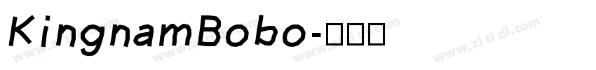 KingnamBobo字体转换