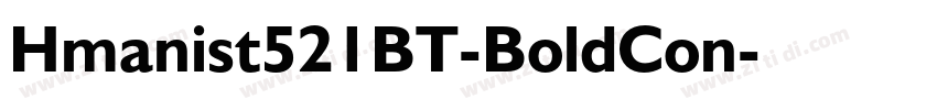 Hmanist521BT-BoldCon字体转换