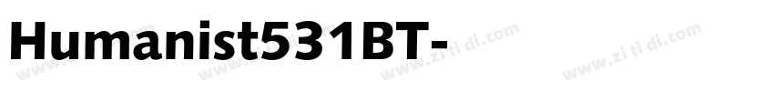 Humanist531BT字体转换 Humanist531BT字体转换