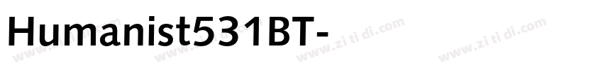Humanist531BT字体转换 Humanist531BT字体转换