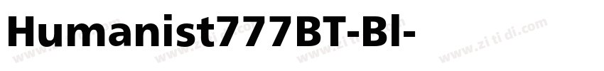 Humanist777BT-Bl字体转换 Humanist777BT-Bl字体转换