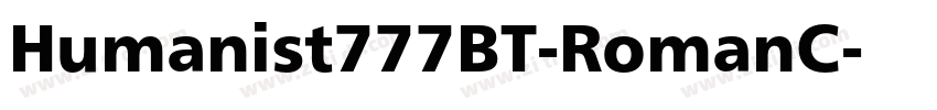 Humanist777BT-RomanC字体转换 Humanist777BT-RomanC字体转换