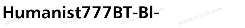 Humanist777BT-Bl字体转换 Humanist777BT-Bl字体转换